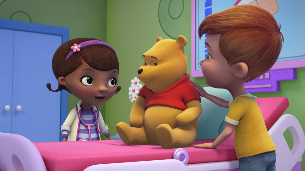 doc mcstuffins toy hospital into the hundred acre wood