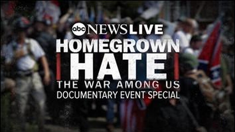 Watch The Documentary Homegrown Hate The War Among Us With Abc News Live Tuesday 8e 7p Abc Updates