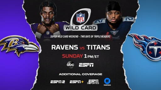 Watch the Baltimore Ravens vs. the Tennessee Titans 2021 Wild Card MegaCast  Sunday!