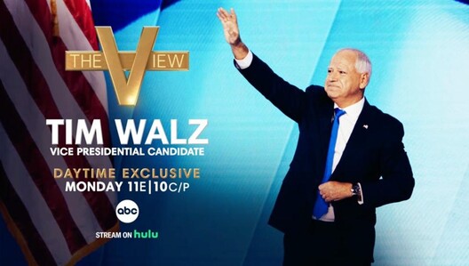 "The View'" Welcomes Vice Presidential Candidate Tim Walz LIVE Monday 11 am ET/10 am CT & PT