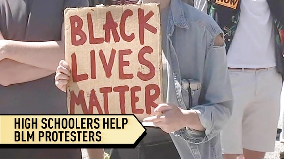WATCH: BLM protesters get help from students at home during pandemic Video | All Good