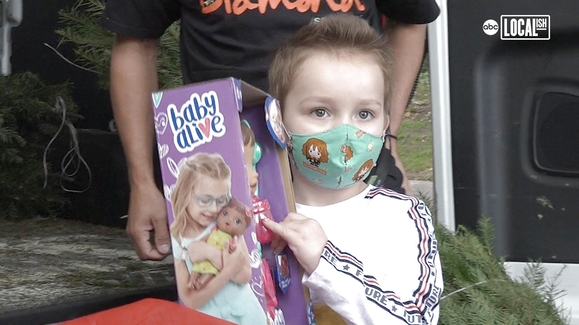 Girl battling cancer is showered with holiday cheer