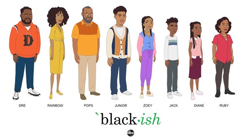 black animated family