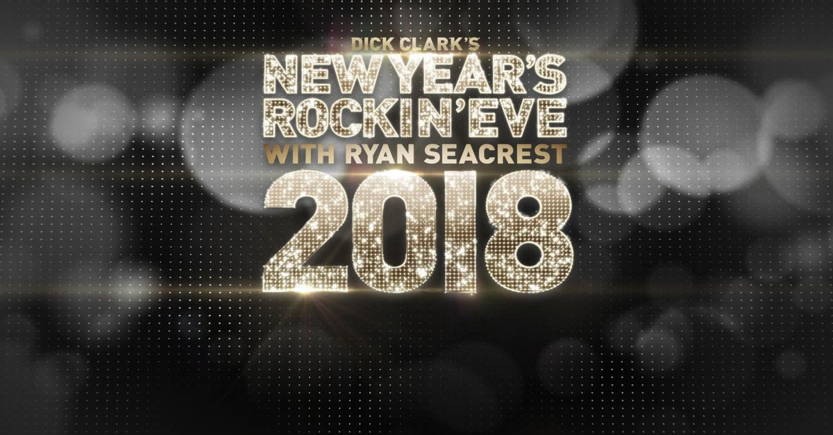 Watch Dick Clark's New Year's Rockin' Eve with Ryan Seacrest TV Show