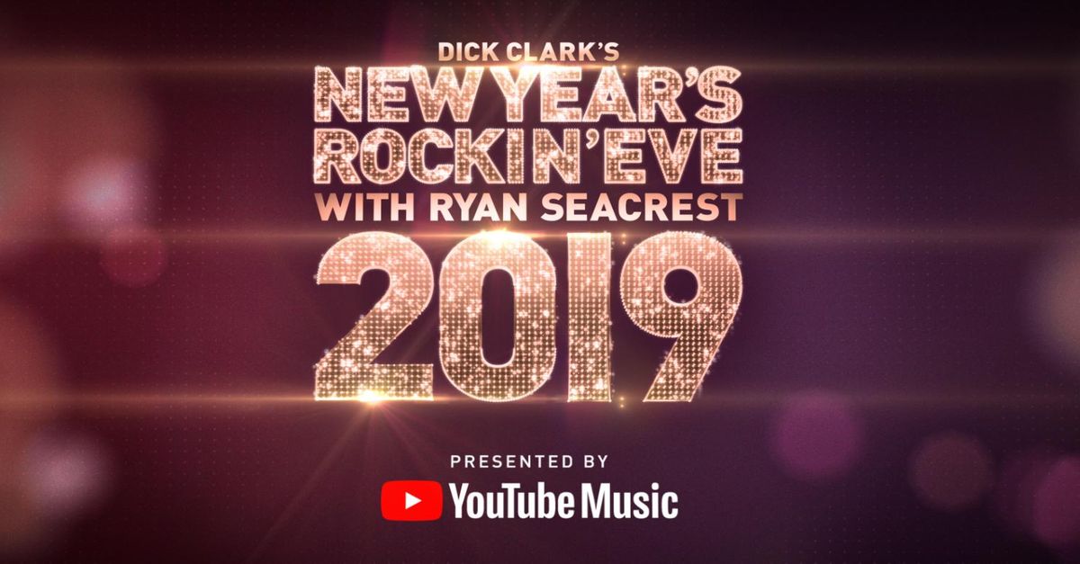 dick clark's rockin new years eve 2019