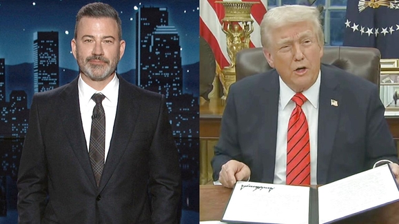 Jimmy Kimmel on Trump's First 100 Days in Office and He Travels Back to 2007 to Try to Stop Him