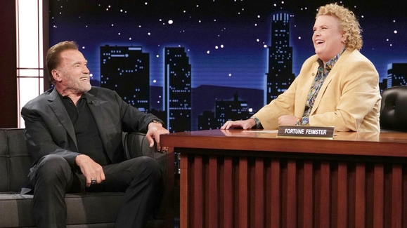 Arnold Schwarzenegger on Working Out with Fortune Feimster, Fubar Stunts and Statue of Himself
