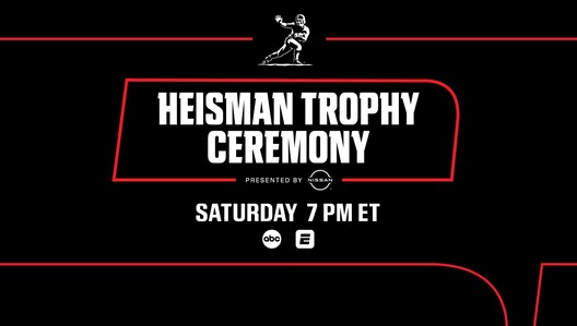 ABC to air the 2025 Heisman Trophy Ceremony Presented by Nissan LIVE SATURDAY 7 ET/4 PT