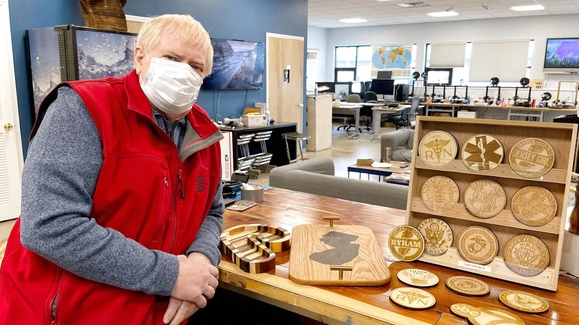 Father-daughter duo create custom wooden creations