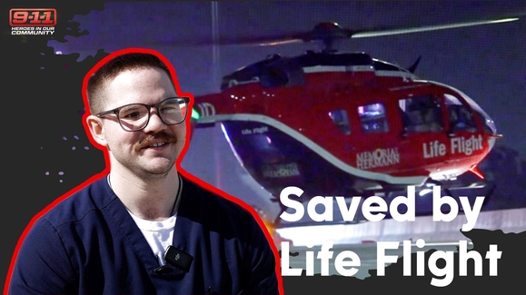 Texas motorcycle crash victim reunites with Life Flight crew credited for helping save his life