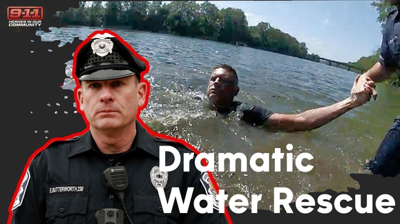 Officer who saved father, daughter from drowning recalls heroic act