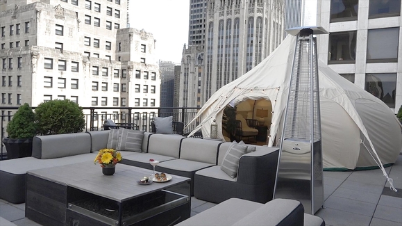 Luxury Glamping at The Gwen Hotel in Chicago