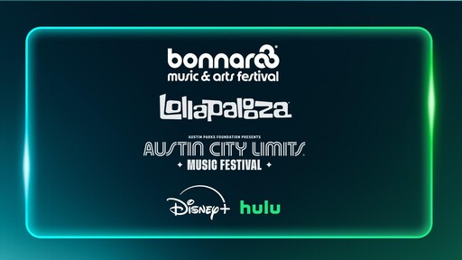 The 2026 Bonnaroo Music & Arts Festival, Lollapalooza, and Austin City Limits Music Festival will stream LIVE on Hulu & Disney+