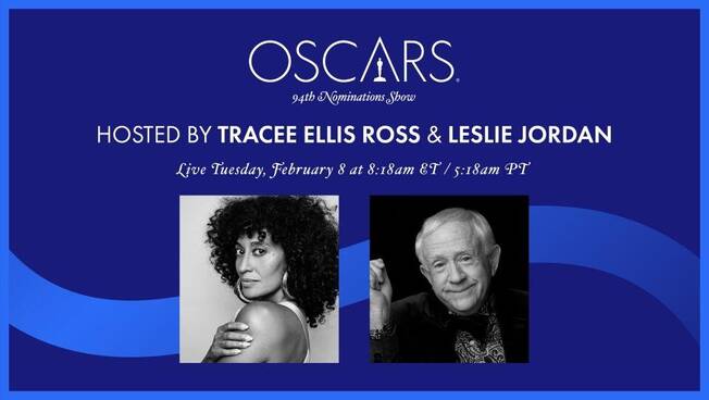 Oscar Nominations 2022 to be Announced by Leslie Jordan and Tracee Ellis Ross - Oscars 2022 News - Vimarsana News