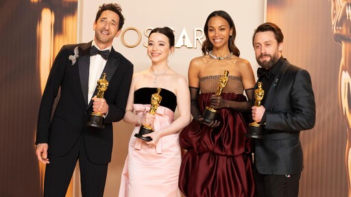 Oscar® Winners Adrien Brody, Kieran Culkin, Mikey Madison and Zoe Saldaña Return to the Oscars Stage
