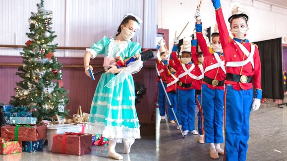 This dance school performs 'The Nutcracker' from a distance