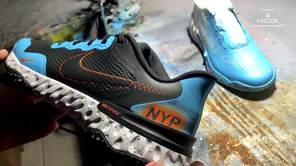Young Artist Designs Custom Shoe Art for Pro Athletes