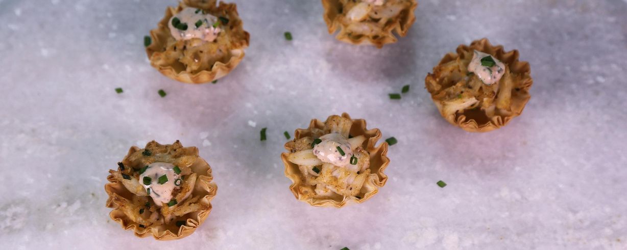 Crab Cake Phyllo Cups with Spicy Remoulade Recipe The Crab Cake Phyllo Cups with Spicy Remoulade Recipe The