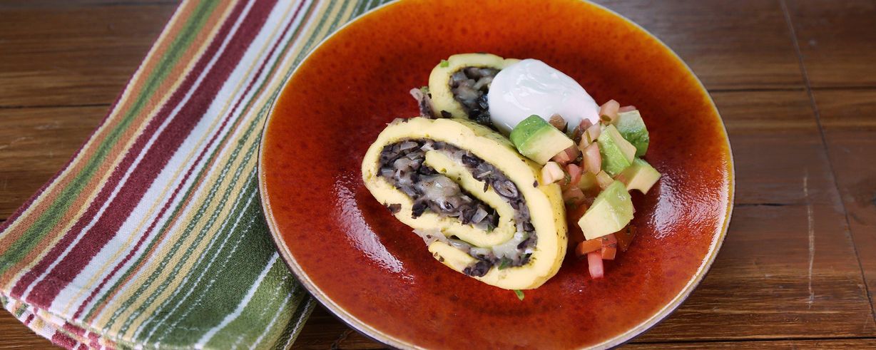 Southwestern Rolled Omelet Recipe | The Chew - ABC.com