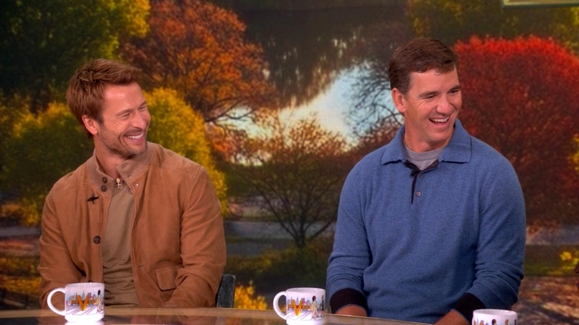 Glen Powell and Eli Manning talk new football comedy series, 'Chad Powers'
