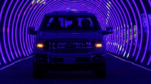 Light Park is home to the world’s largest light tunnel