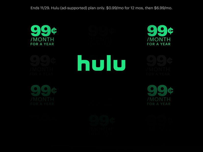 OH MY HULU! 99¢/MONTH FOR A YEAR