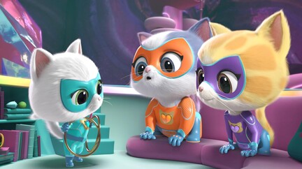 SuperKitties TOYS! Disney Jr - Superkitties help the Paw Patrol Pups! 