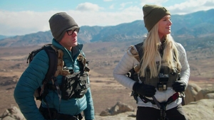 Bobby Bones and Caitlin Parker in the Sierra Nevada