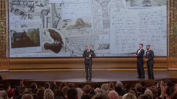 ONE BATTLE AFTER ANOTHER Accepts the Oscar for Writing (Adapted Screenplay)