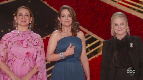 Image result for tina fey amy poehler oscars 2019